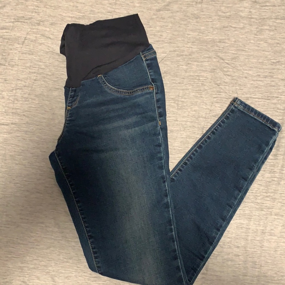 Women’s a:glow Maternity dark wash soft jeggings size 6